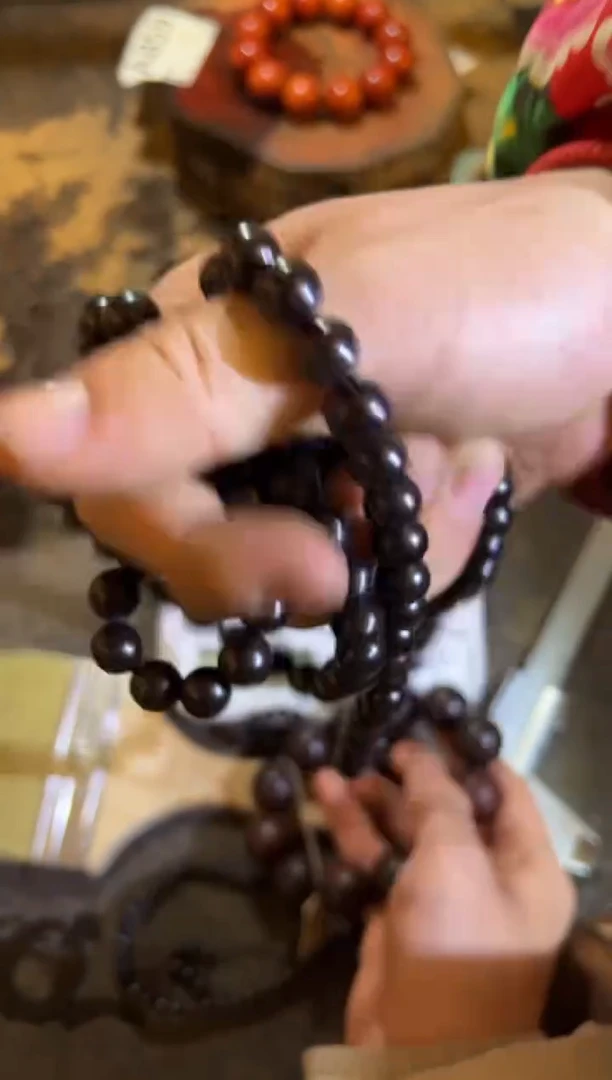 【闪购商品】核桃木/黑胡桃（胡桃木）紫光檀手串卡1.0