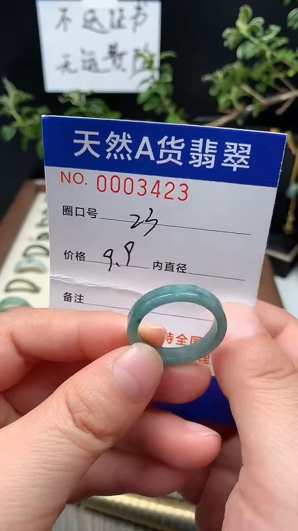 未镶嵌戒指翡翠23#