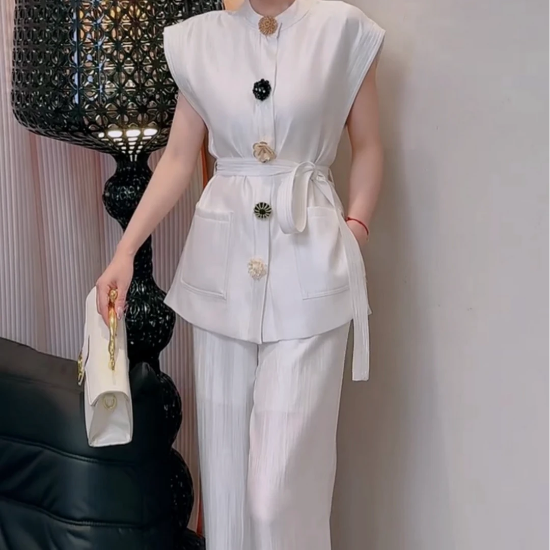 现货【RG6225】2025年新款短袖显瘦气质时尚夏季休闲套装