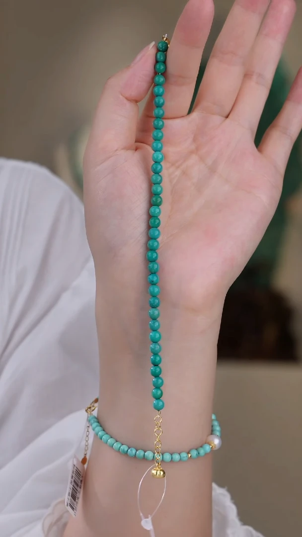 未镶嵌绿松石手链1