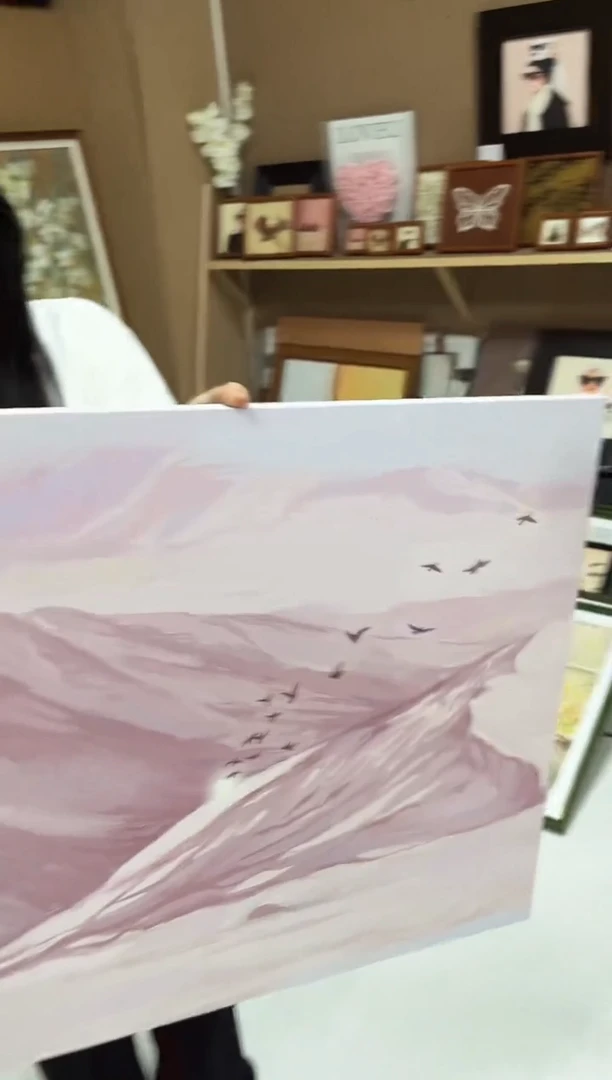 竖款60*80  紫色画