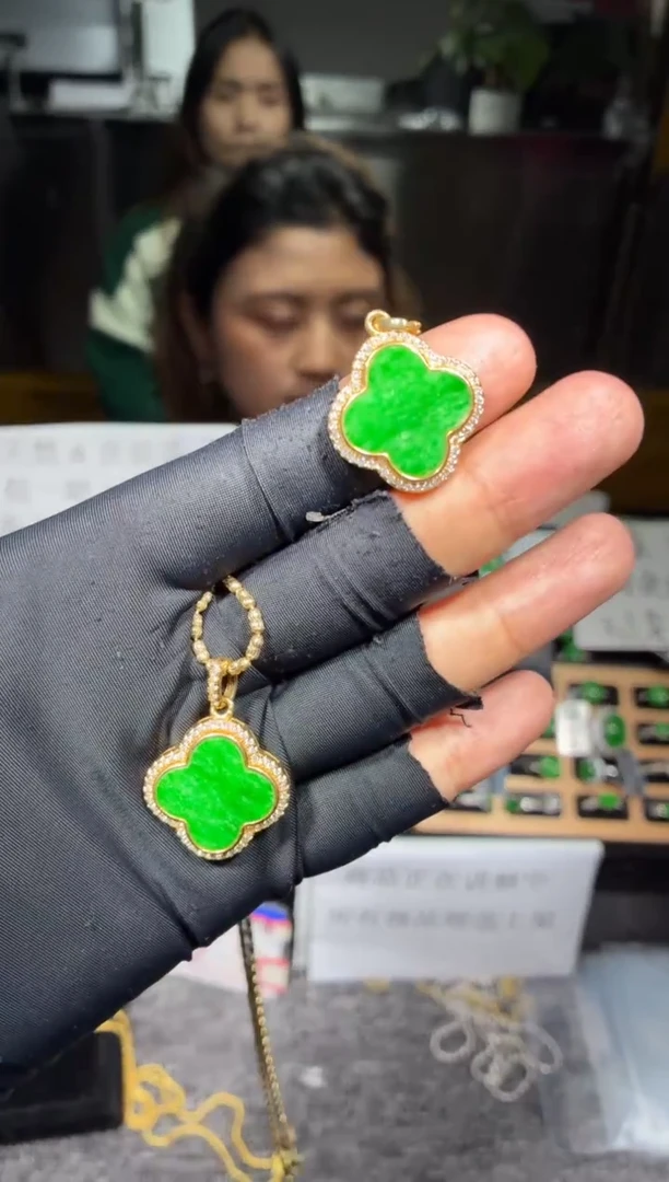 银S925镶嵌定制翡翠42定制翡翠-多样性发货（发其一）