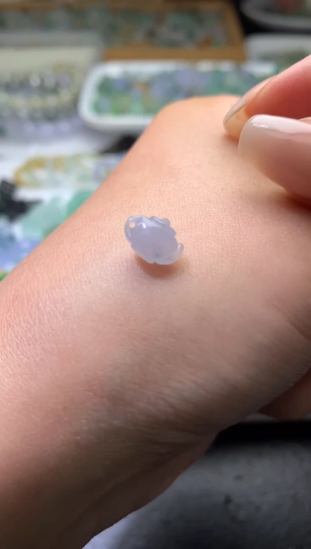 未镶嵌定制翡翠毛货 7-9.5-5.2