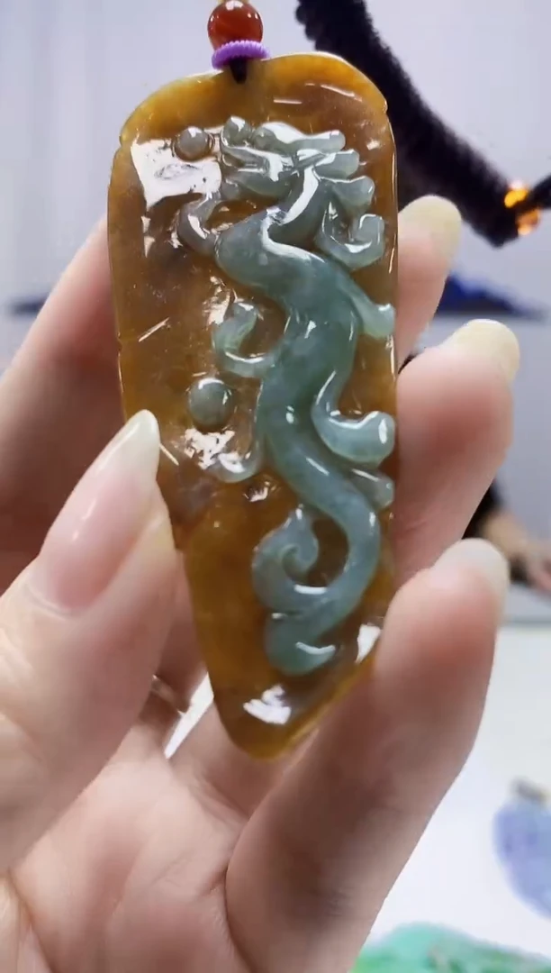 定制翡翠未镶嵌4688DD-毛货挂件14