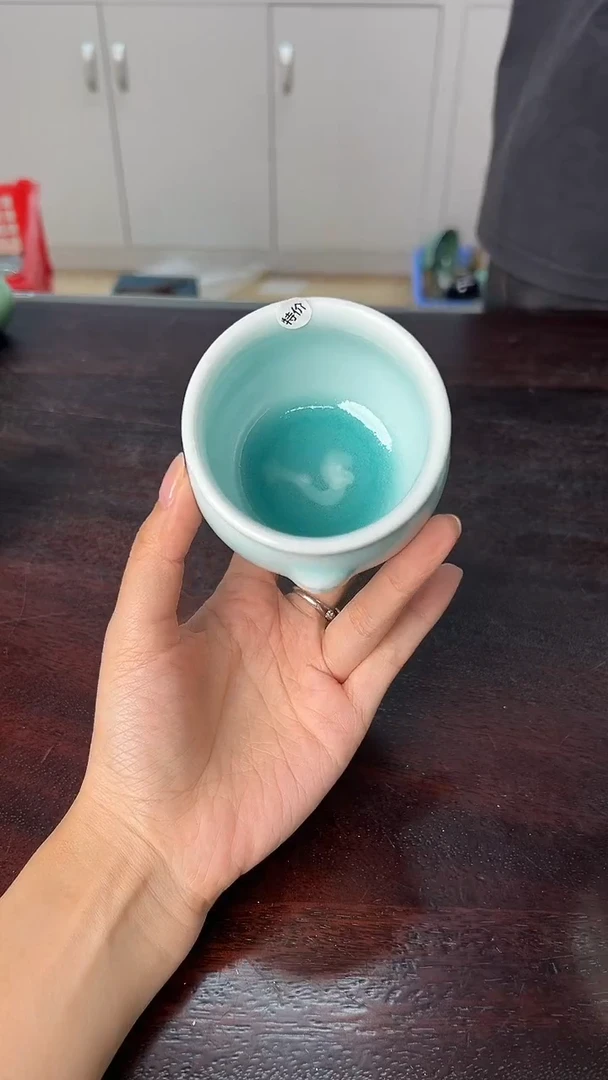 龙泉云间青瓷小米茶器