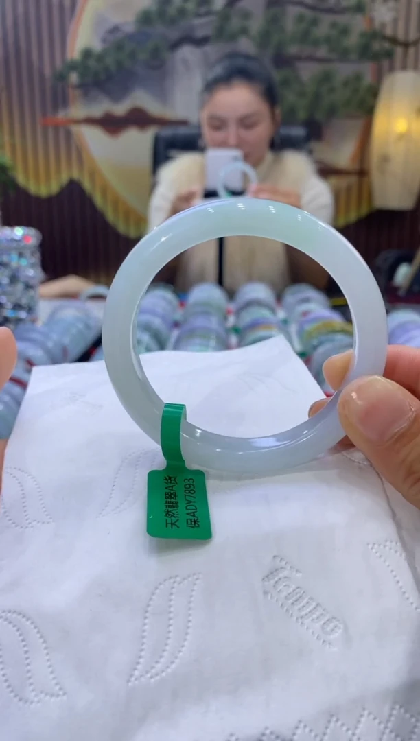 【闪购商品】翡翠手镯未镶嵌多人08500