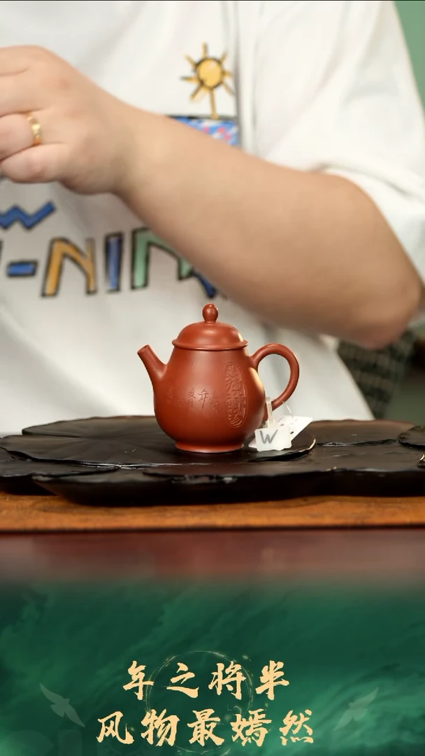 114号TT朱泥潘壶