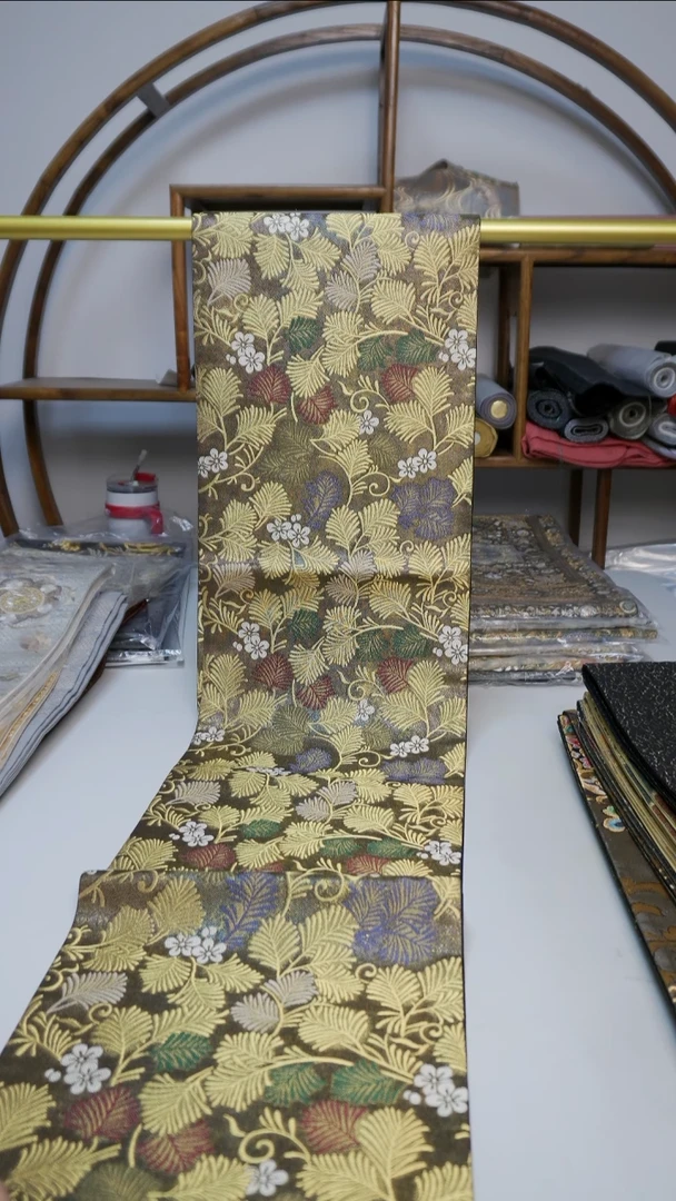 织绣94松树花卉花卉