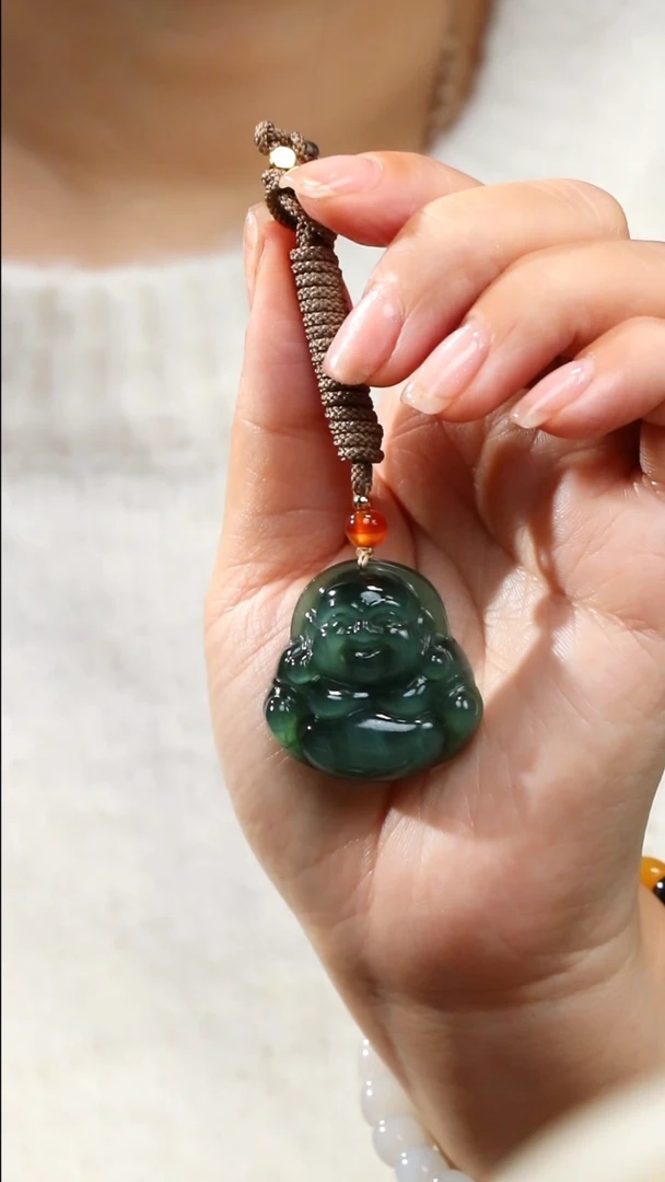 【闪购商品】和田玉吊坠(不含链)未镶嵌碧玉佛公吊坠