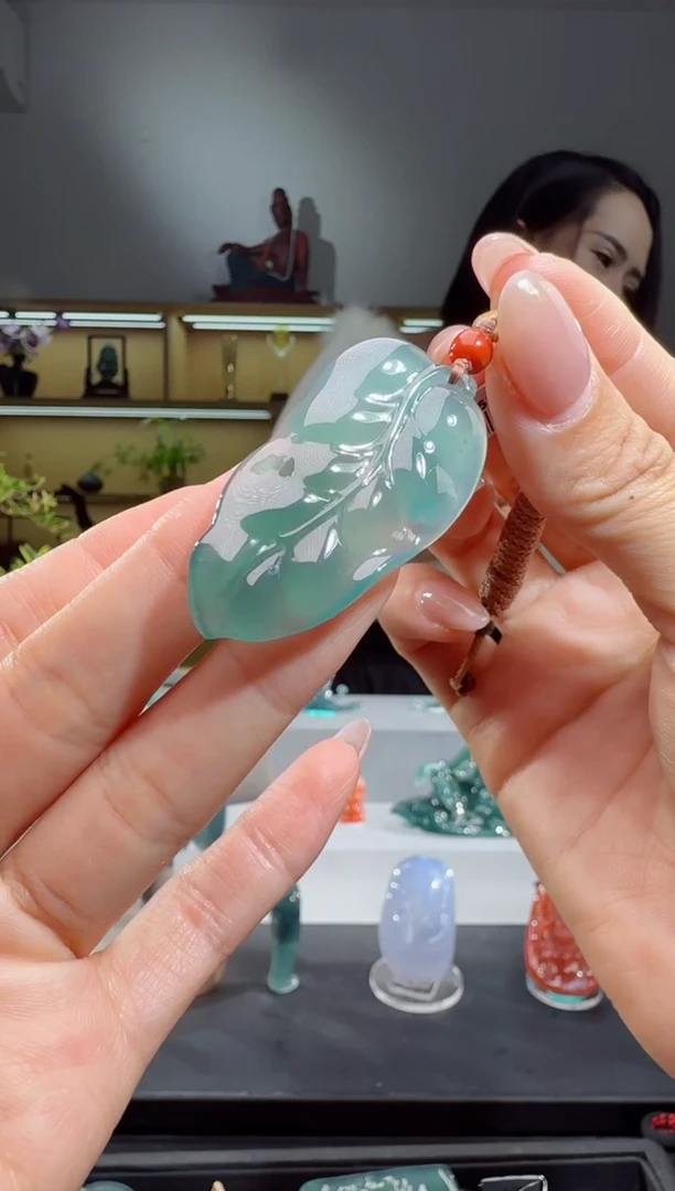 吊坠(不含链)未镶嵌翡翠叶子