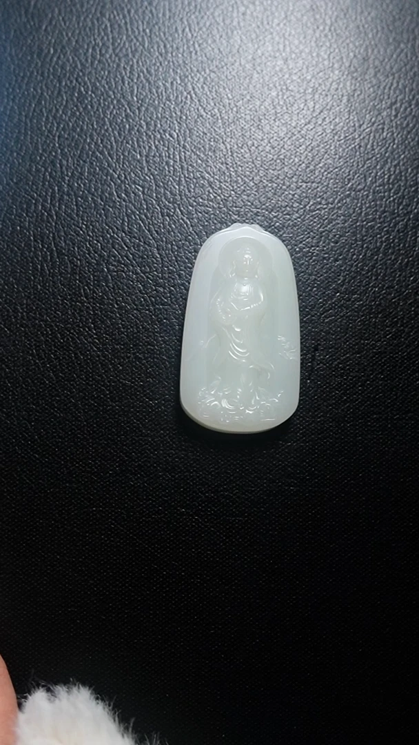 颈饰未镶嵌和田玉观音