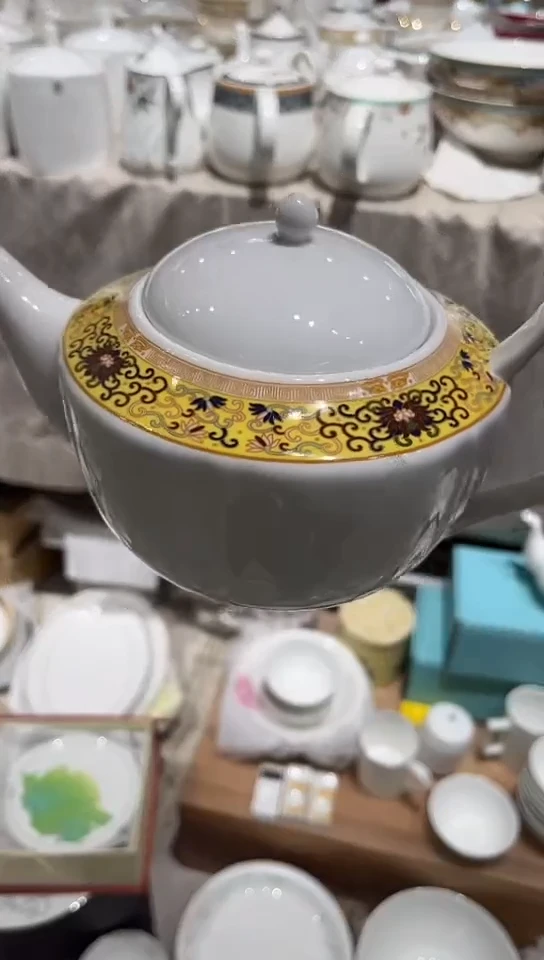 瓷茶壶黄城隆达骨质瓷