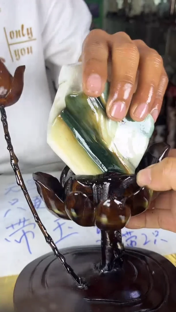 未镶嵌珠宝奇石硅化玉缅甸天然树化玉精品居家摆件