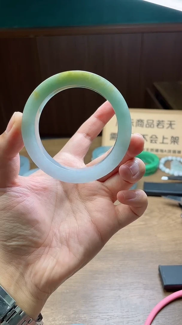 定制翡翠手镯未镶嵌圈*定制
