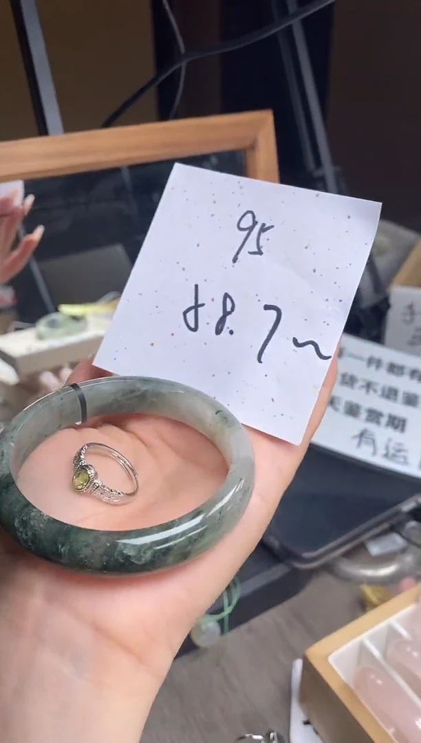 水晶手镯未镶嵌95绿发(清仓福利 默认有瑕)58.7