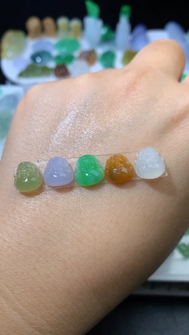 未镶嵌定制翡翠镜*毛货