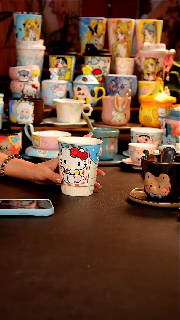 景德镇全手工手绘杯杯