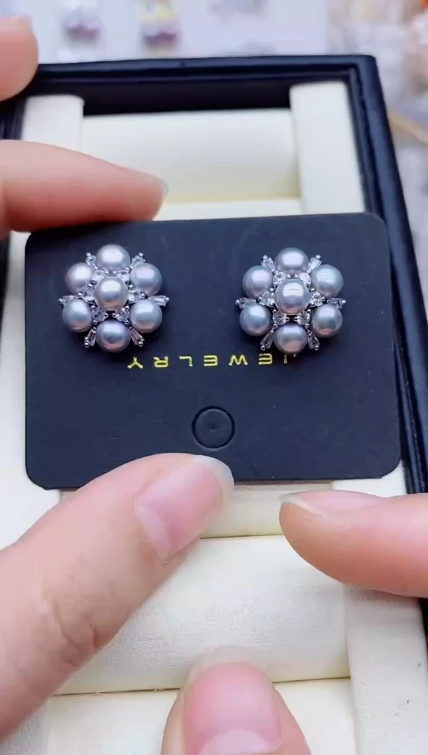 未镶嵌耳饰淡水珍珠耳钉