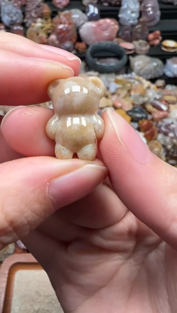 颈饰未镶嵌硅化珊瑚（珊瑚玉）755