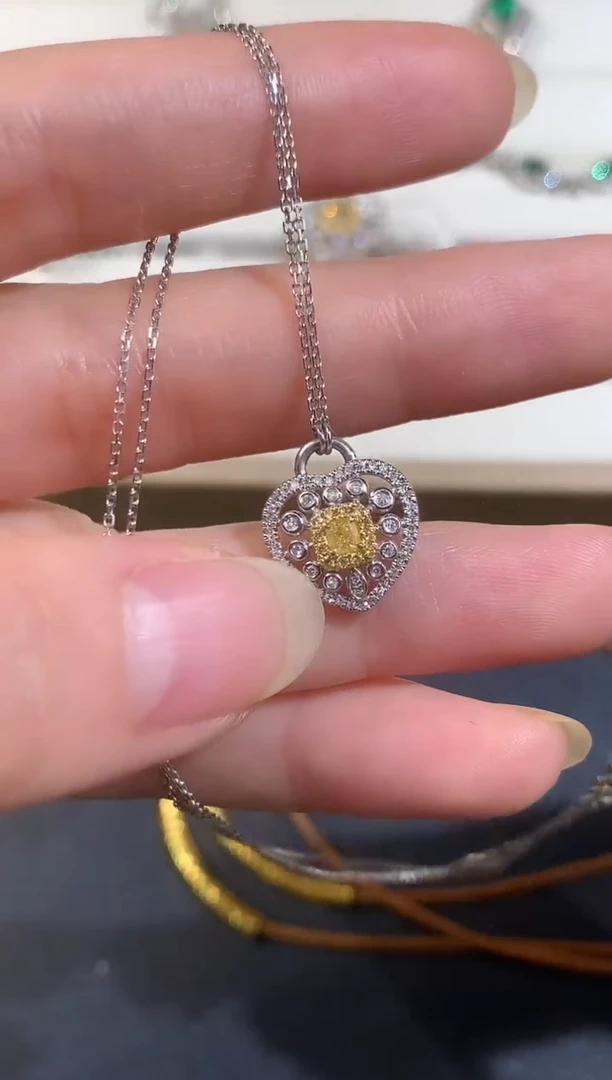 18K金镶嵌套链钻石D442|2980