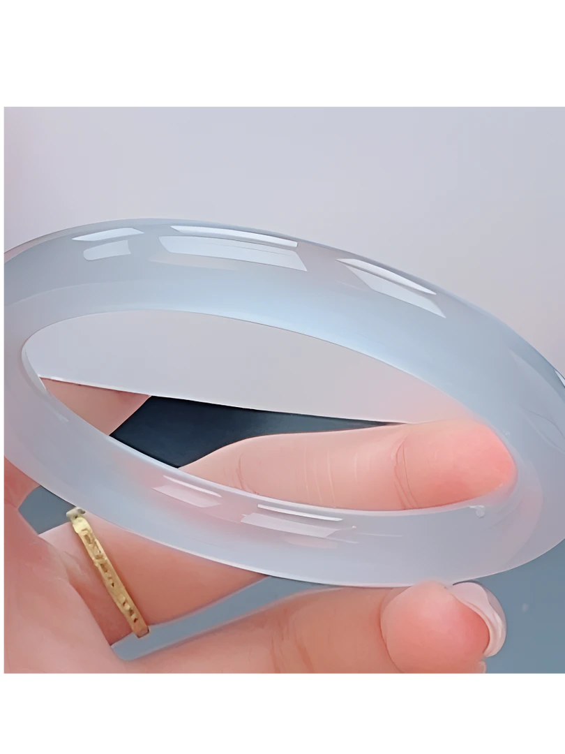 52圈口【冰蓝手镯冰透首饰饰品】圆条【支持7天无理由退换货】