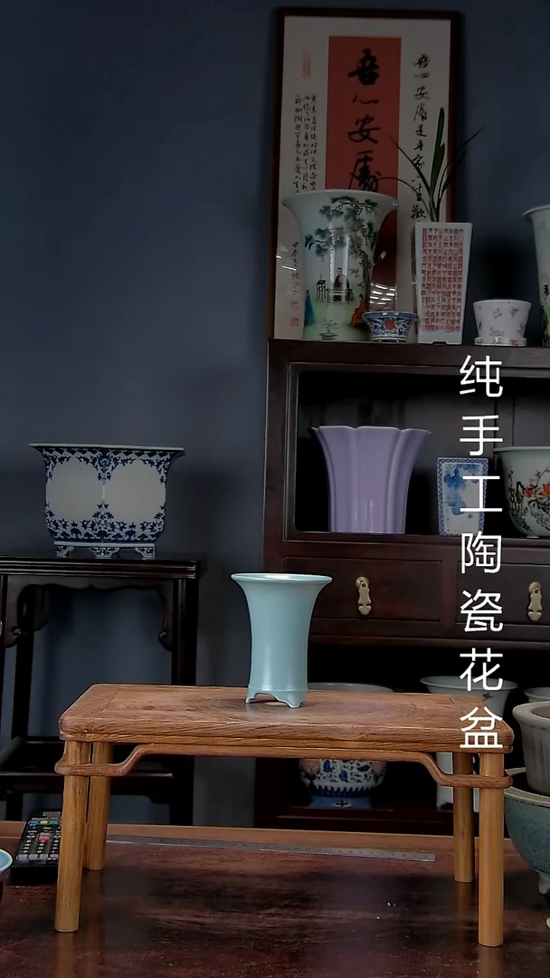 景德镇手工陶瓷花盆