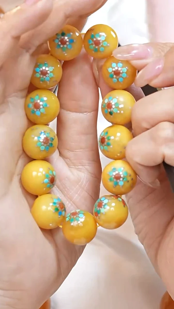 蜜蜡颈饰未镶嵌4478天然蜜蜡珠宝奇石云端妖孽全部保真