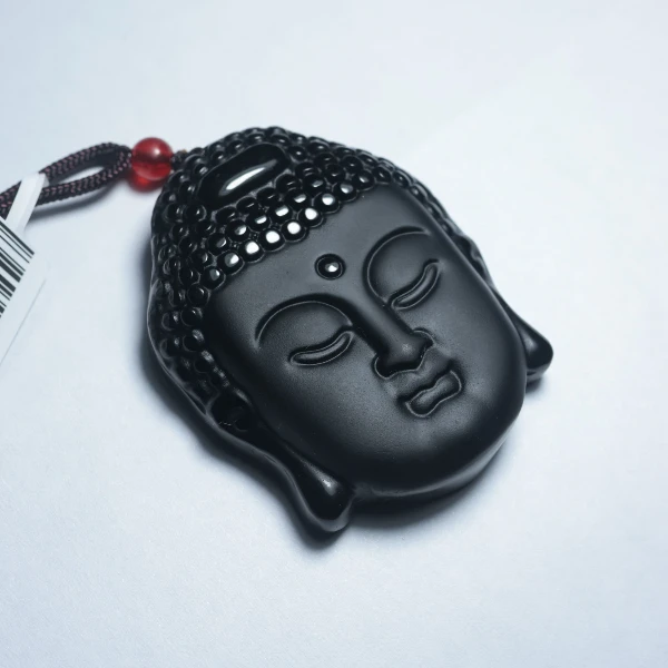 碧如鑫珠宝-新人福利-黑曜岩佛头jy008