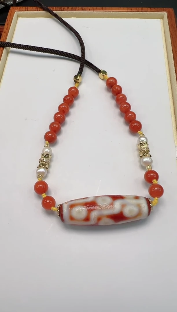 玛瑙/玉髓（覆膜）项链未镶嵌Y21745（拍一发一）多样性发货