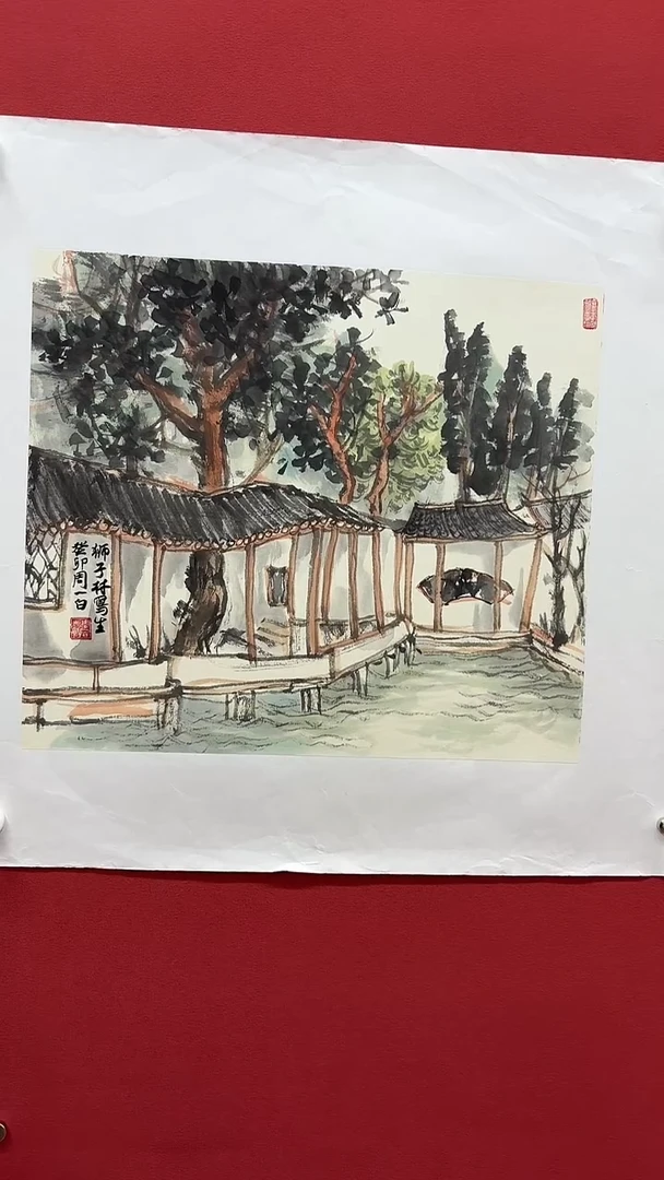 国画周一白-国画山水1.5平尺
