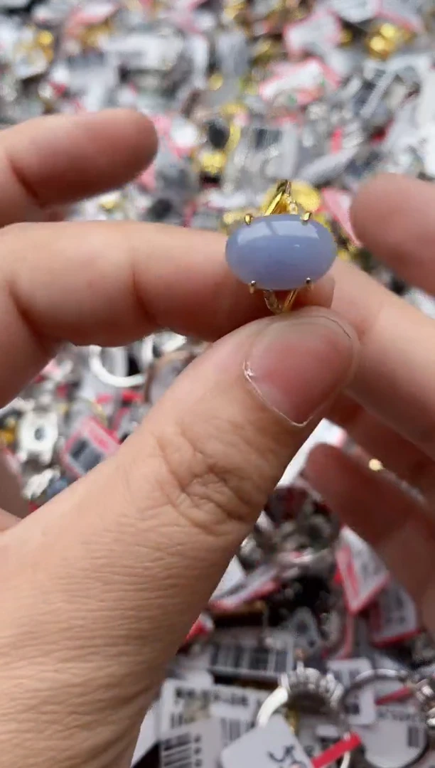 【闪购商品】翡翠戒指银S925镶嵌888888---10