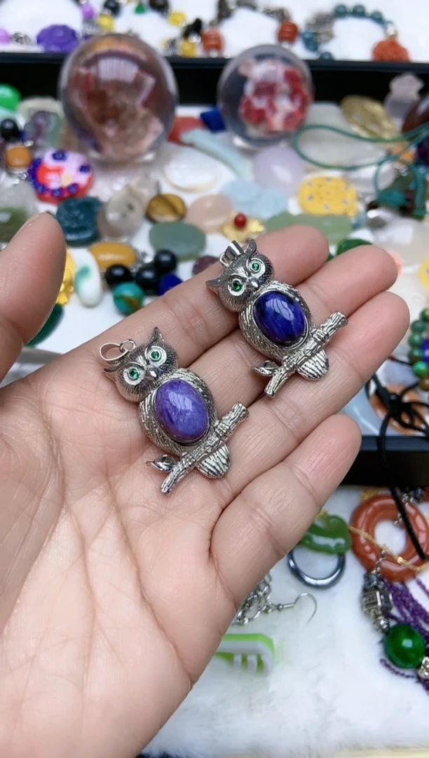 【闪购商品】查罗石（紫龙晶）颈饰未镶嵌A22