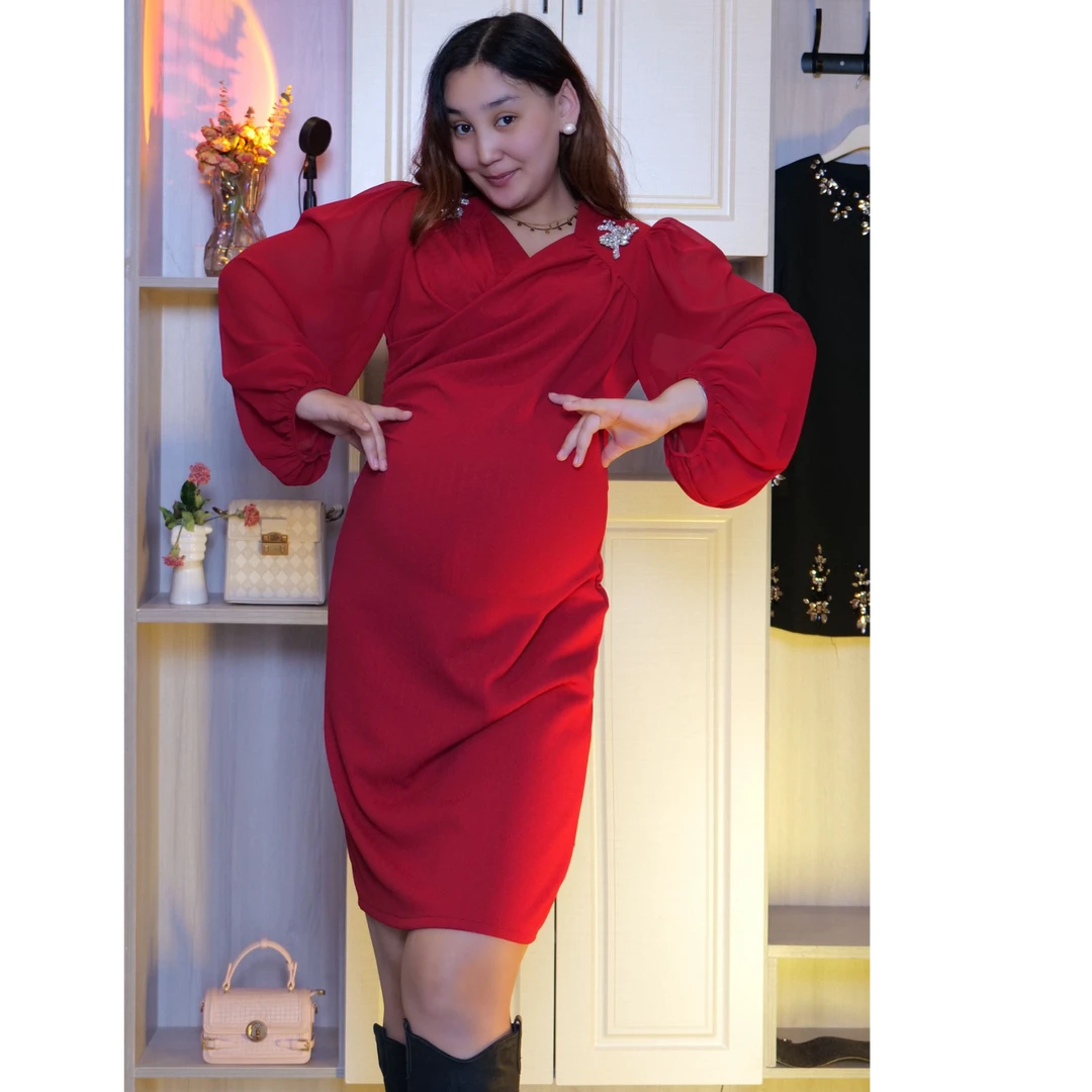 【新疆包邮】MARHABA专属今年最新长袖显瘦爆款连衣裙 QAQMA ZAR