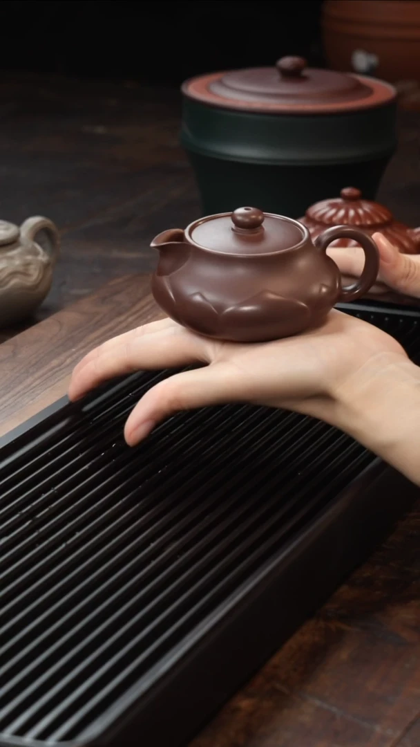 茶壶紫砂紫泥莲韵预售链接