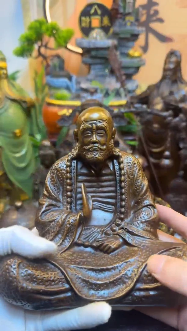 潼潼古铜只卖真铜！（达摩像）