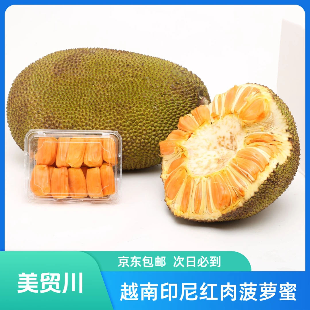 【切块印尼红】越南进口印尼红肉菠萝蜜  直播现称一物一拍  京东包邮 签收24小时内售后 次日达【151-200】越南