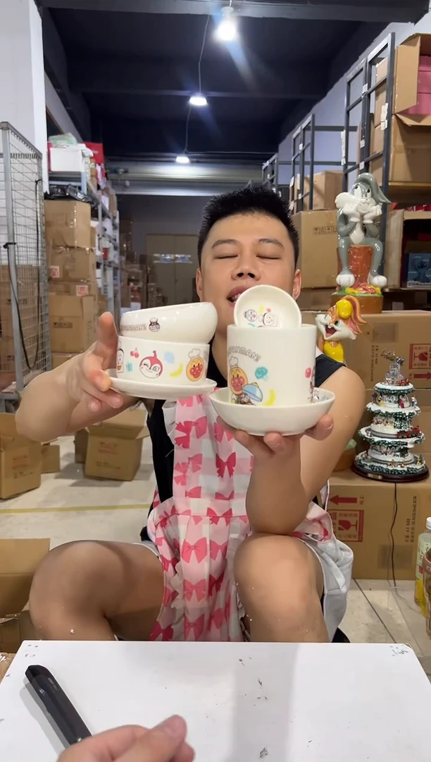 瓷片面包超人餐具6件套