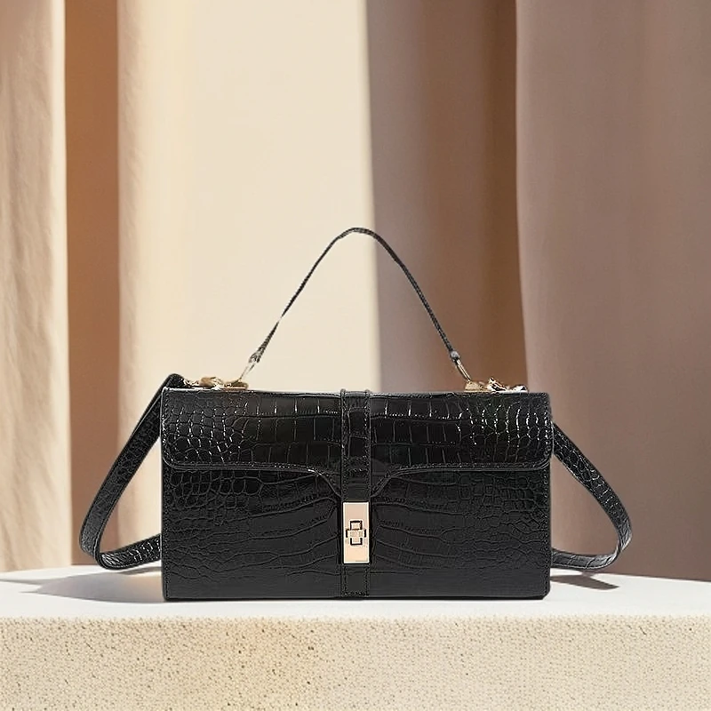 高级感手提包2024新款潮包女包简约单肩斜挎包枕头包6098