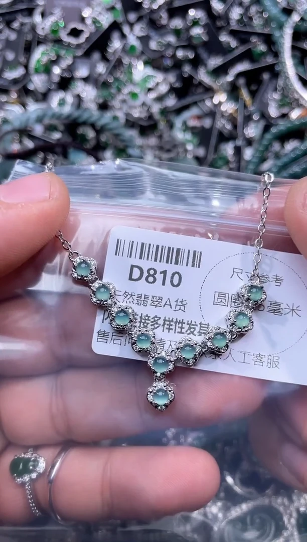 【闪购商品】翡翠颈饰未镶嵌D810项链