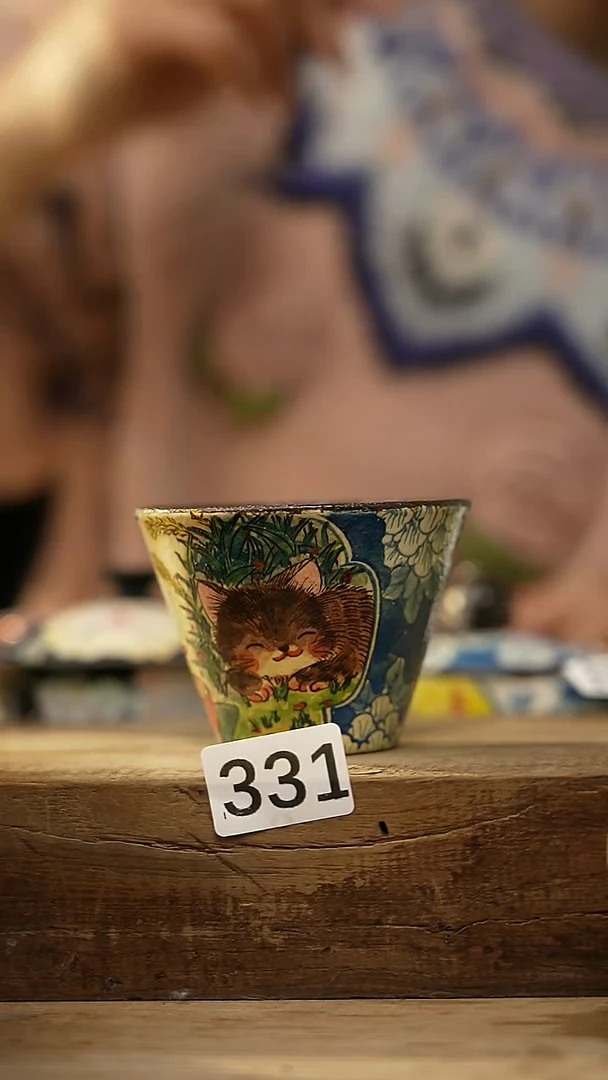 【闪购商品】瓷片新品！设计师手作款柴烧动物系列 迷糊