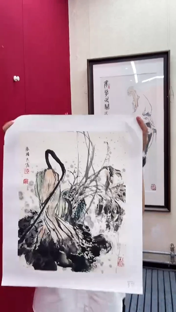 国画秦老师绘画作品 带荣宝斋宁波证书