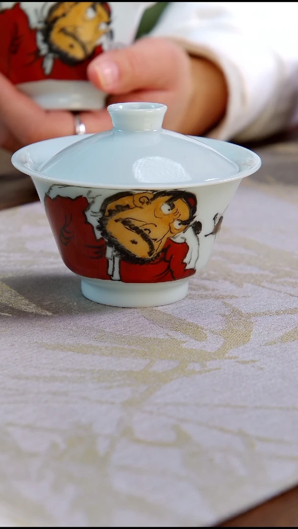 【闪购商品】张子沧马蹄大坏蛋盖碗