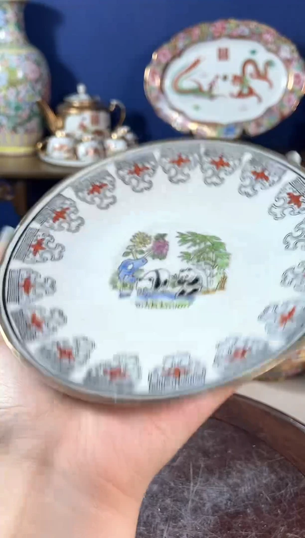瓷片景德镇窑老厂瓷摆件
