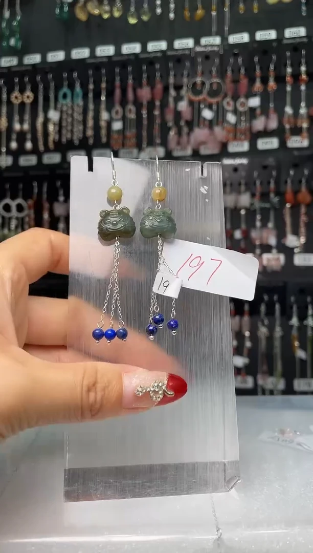 【闪购商品】紫晶耳饰银S925镶嵌喜欢拍