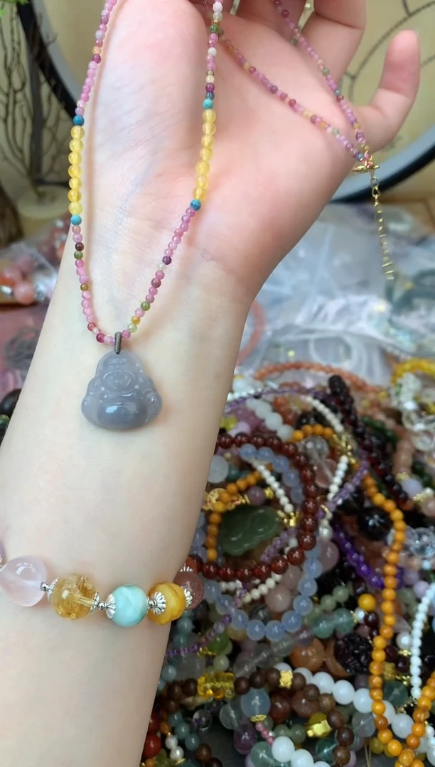 【闪购商品】碧玺颈饰未镶嵌160手串