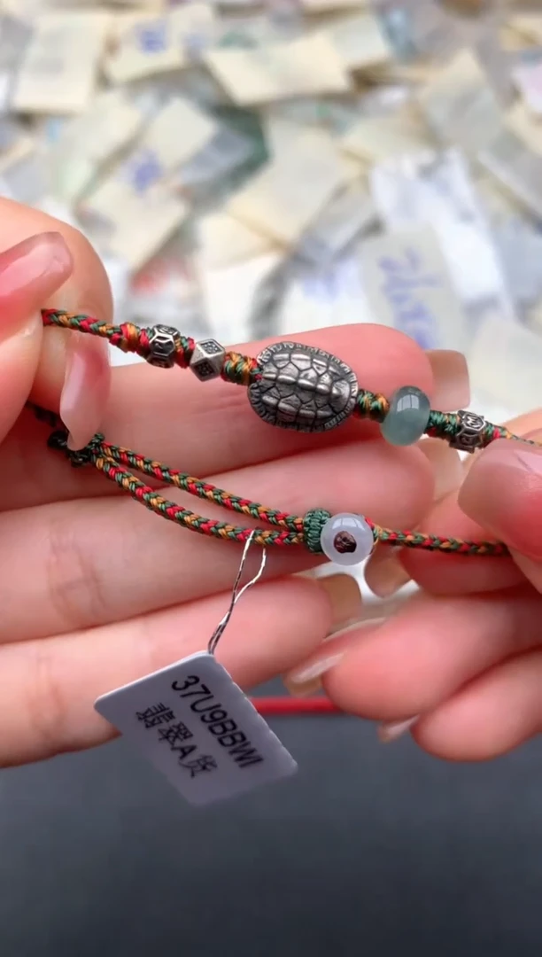 银S925镶嵌挂件翡翠一