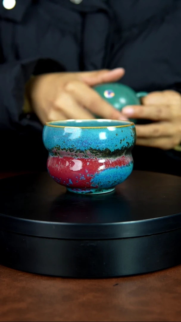 溜*哥禹州神垕特产】原矿原产地钧瓷茶具