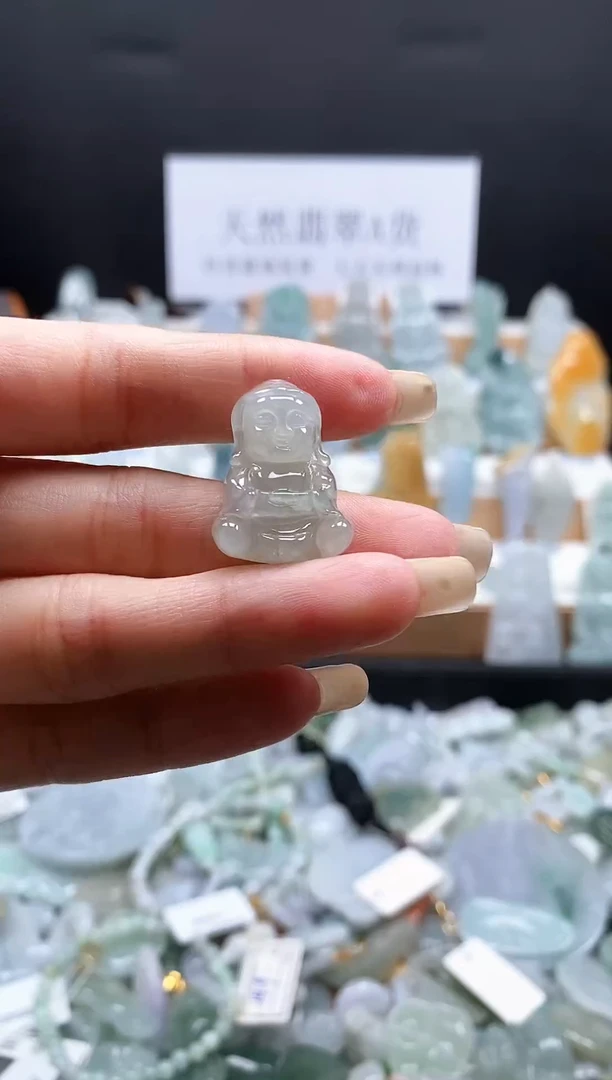翡翠未镶嵌吊坠(不含链)11宝宝佛吊坠
