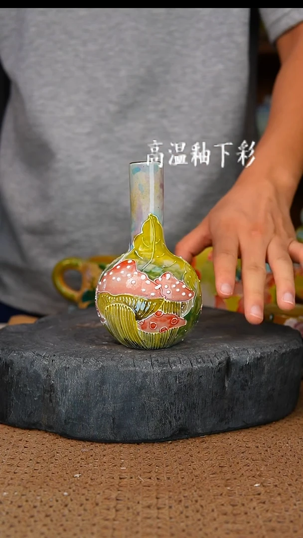 釉下彩140手工高温陶瓷