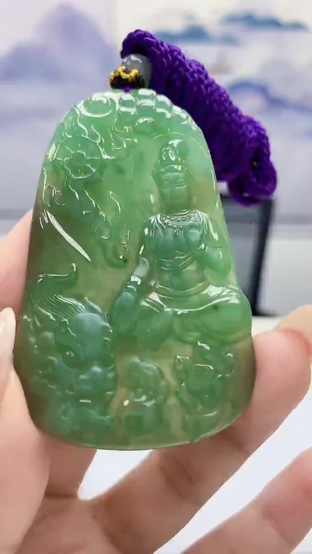 未镶嵌定制翡翠4868xx-毛货挂件48